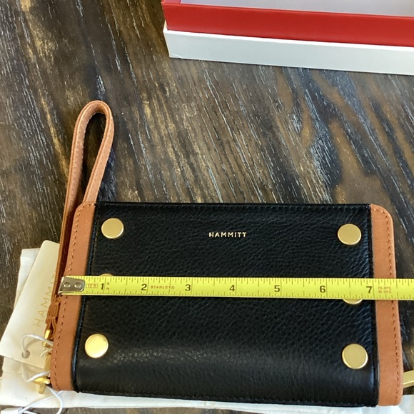 Hammitt Bryant Black and Brown Colorblock Leathers Wallet - Picture 14 of 16